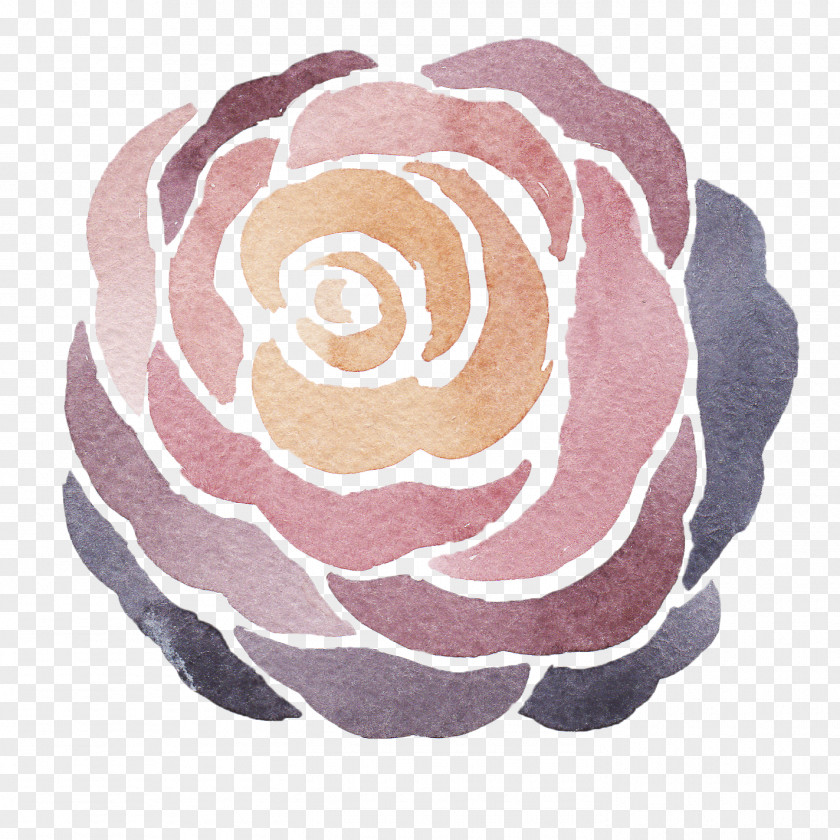 Watercolor Flower Purple Pink Painting Clip Art PNG