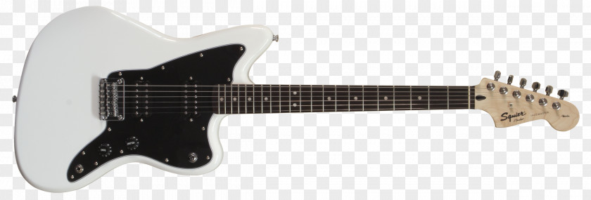 White Yamaha Drums Squier Affinity Series Jazzmaster HH Fender Electric Guitar Musical Instruments Corporation PNG