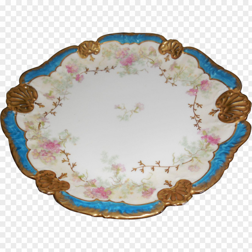 Porcelain Plate Platter Turquoise Tableware PNG