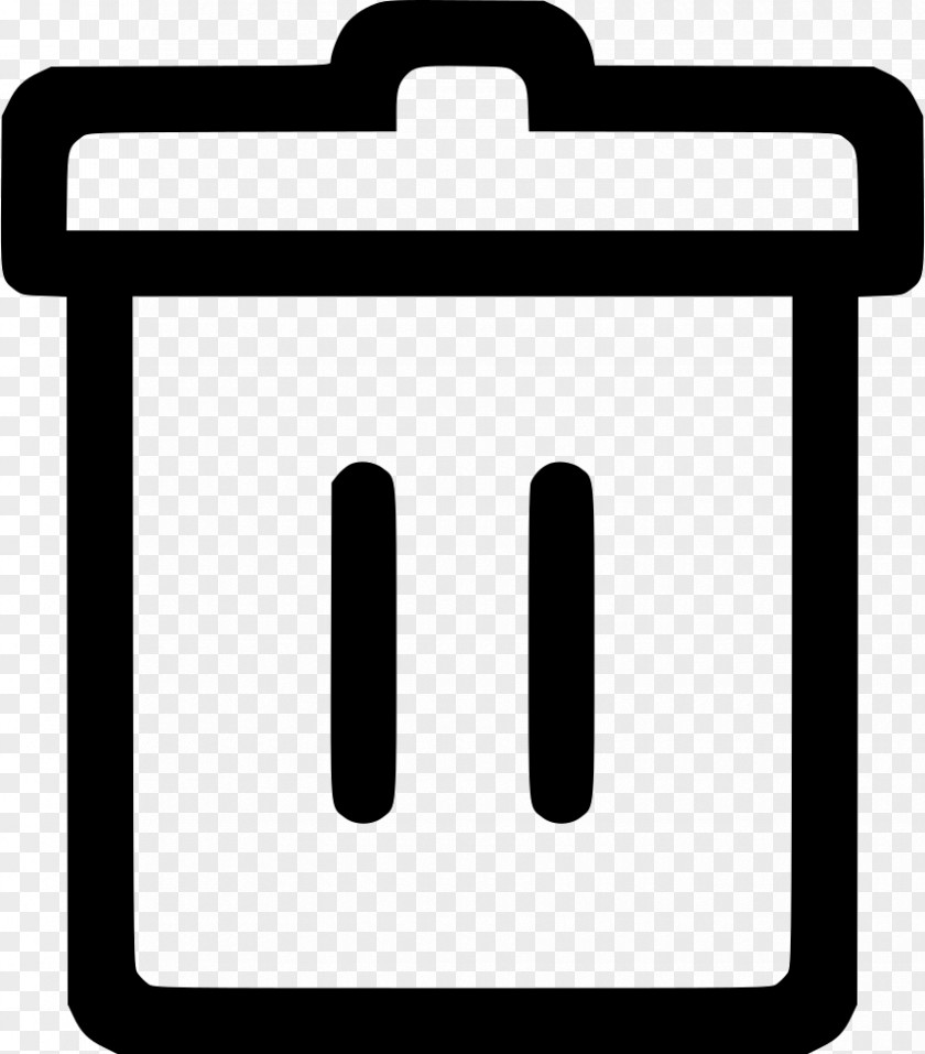 Trashcan Stamp Bookmark PNG