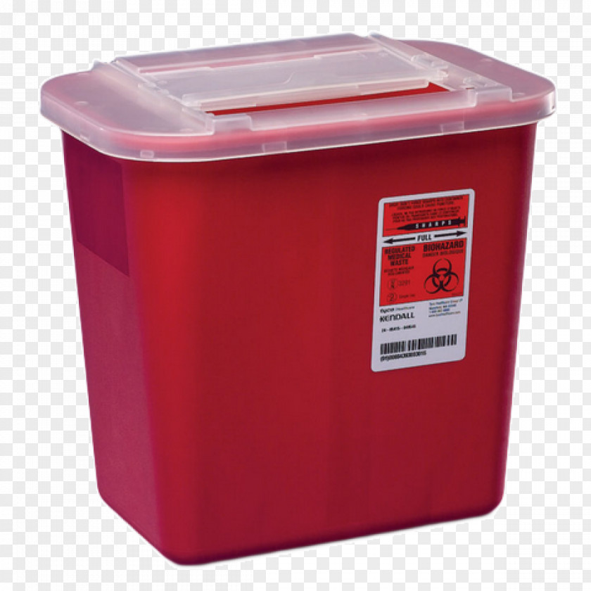 Container Sharps Waste Gallon Quart Medical PNG