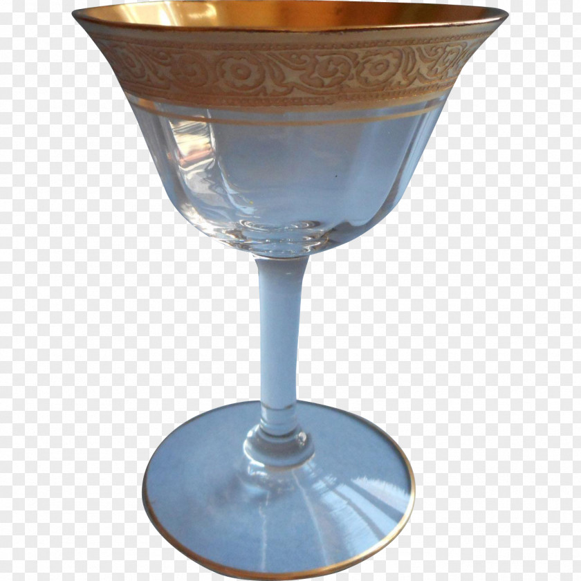 Glass Wine Martini Champagne Cobalt Blue PNG