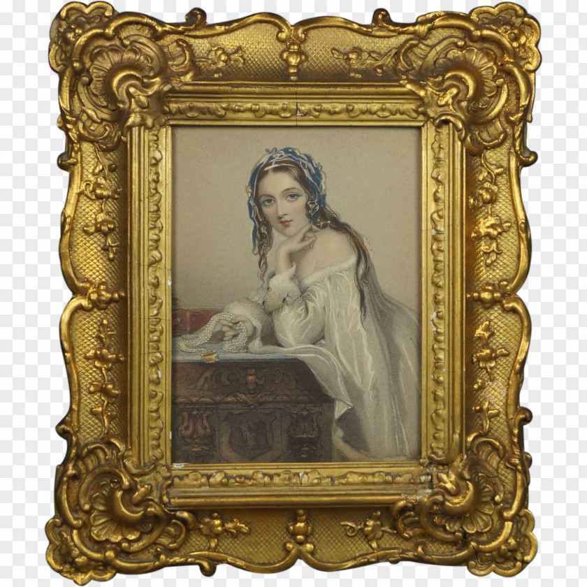 Antique 01504 Picture Frames Rectangle PNG