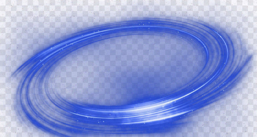 Blue Air Vortex Circle Effect Element Water PNG