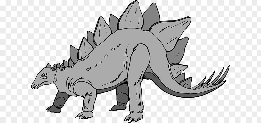 Dinosaur Stegosaurus Triceratops Grey Clip Art PNG