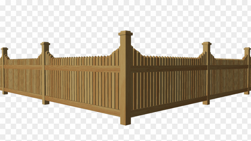 Fence Picket Wood Wavefront .obj File PNG
