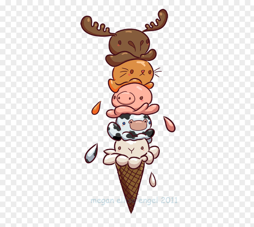 Ice Cream Cones T-shirt Woot Critters PNG Critters, Anime Food clipart PNG