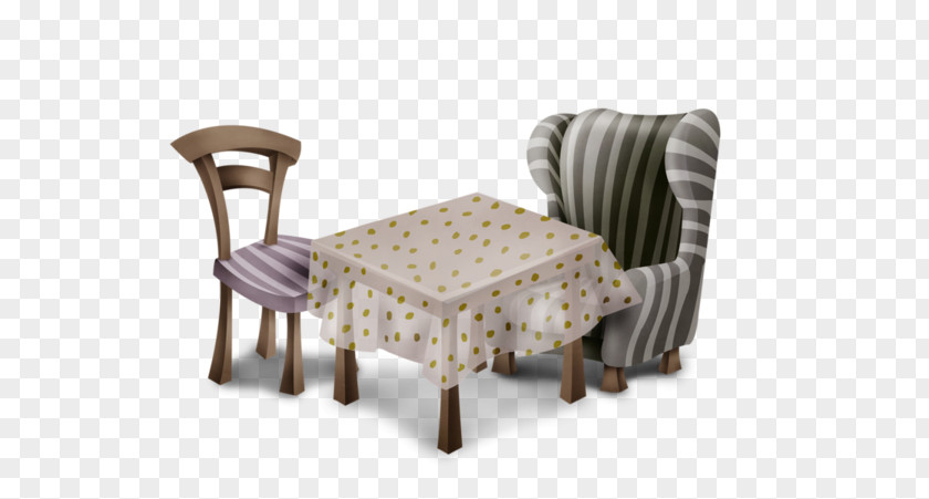 Cartoon Furniture Sofa And Table Ottoman Couch PNG