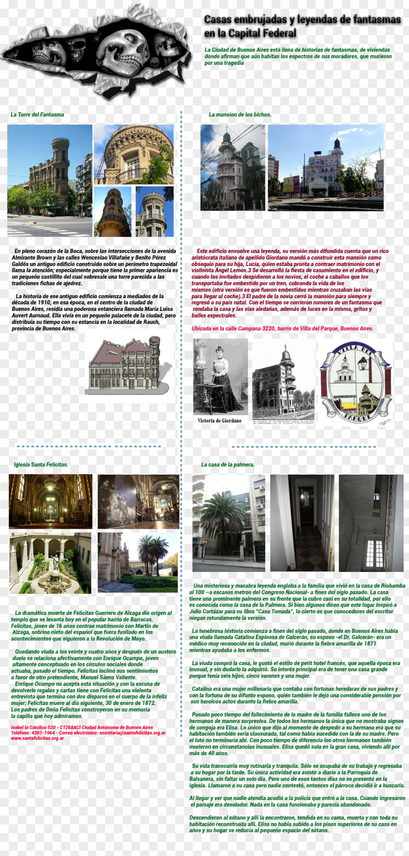 Haunted Villa Del Parque Text Brochure Brand PNG