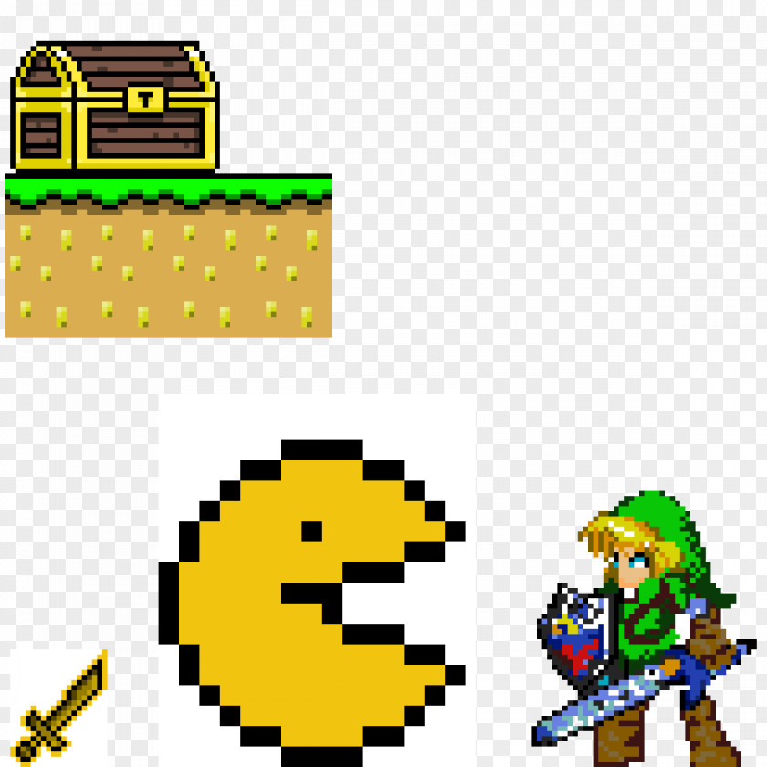 Pac Man Pac-Man Minecraft Pixel Art Drawing PNG