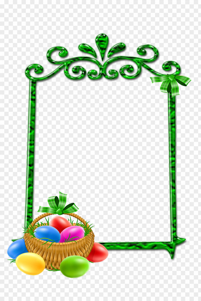 Green Frame Easter Picture Frames PaintShop Pro PNG