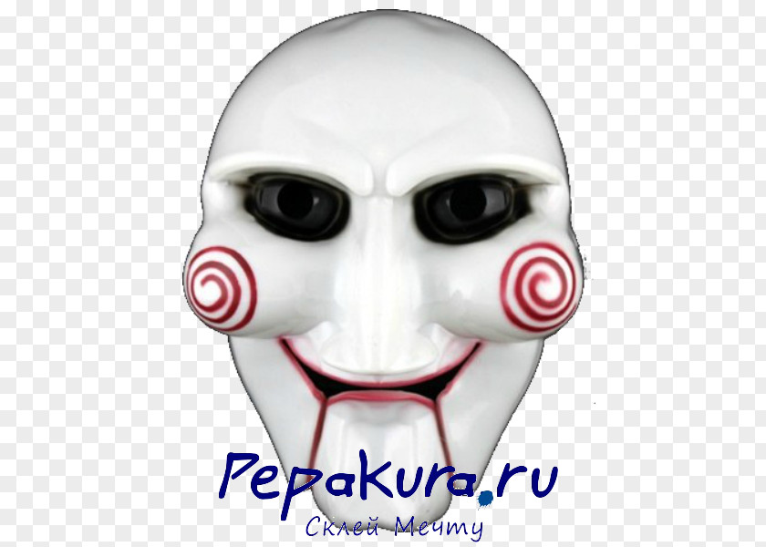 Saw Jigsaw Billy The Puppet Mask Halloween Costume PNG