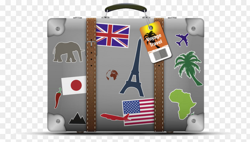 Gray Suitcase Travel PNG