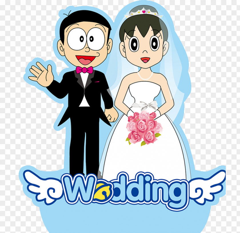 Nobita Shizuka Wedding Doll Chin Minamoto Nobi Download PNG