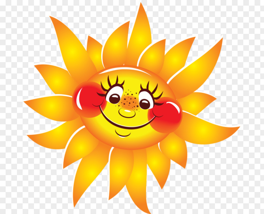 Sun Smiley Clip Art PNG