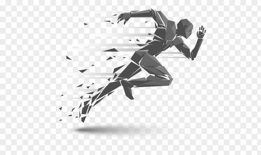 The Running Man Illustration PNG