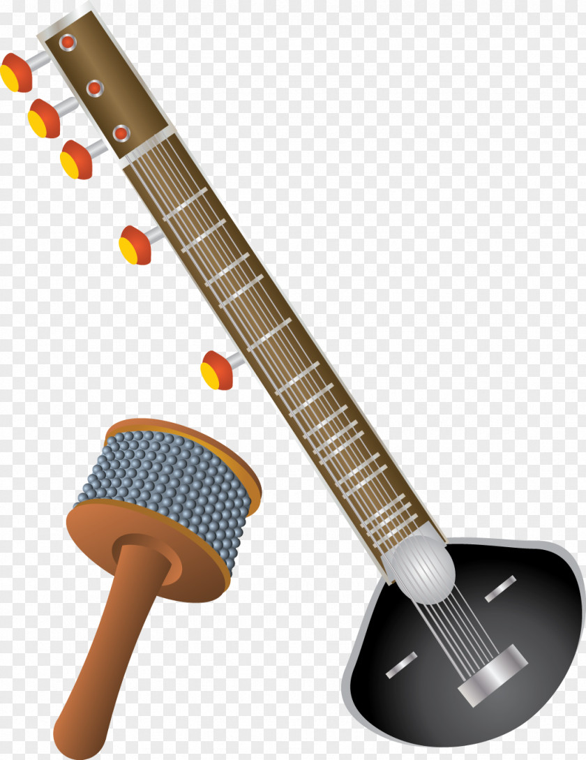 Vintage Musical Instruments Ukulele Bass Guitar Tiple Acoustic PNG
