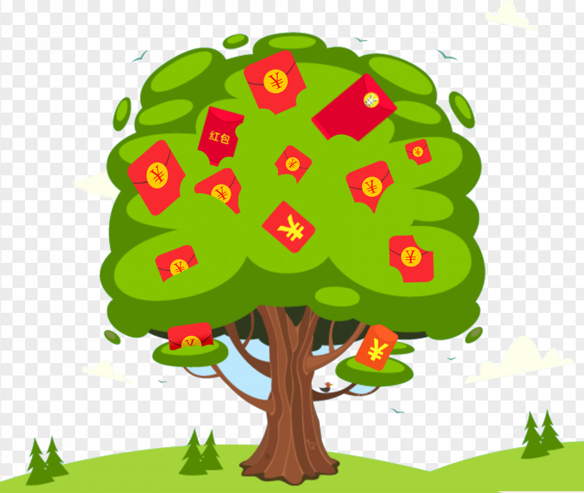 Animation Tree Illustration PNG