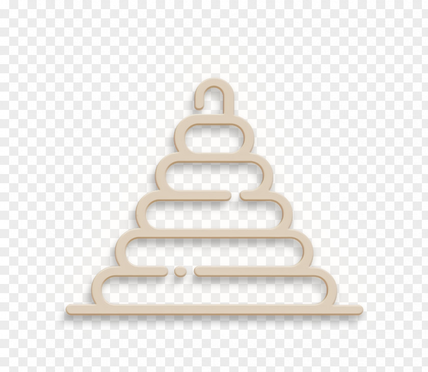 Pyramid Icon Baby Shower Toy PNG