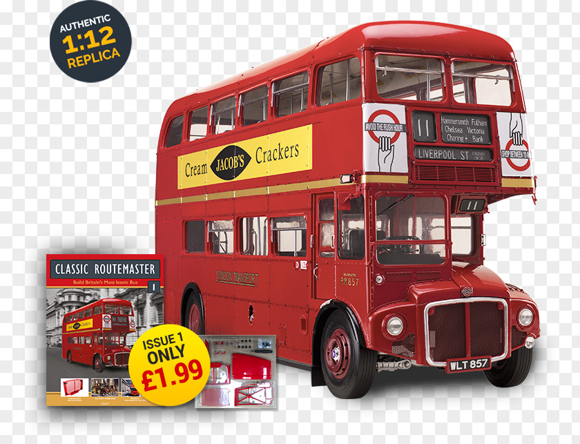 London Bus Double-decker AEC Routemaster New Omnibus PNG
