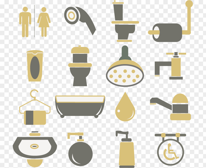 Men And Women Vector Logo Toilet PNG