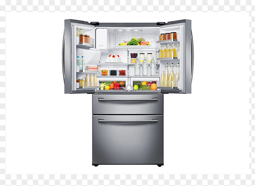 Refrigerator Samsung RF28HMEDB Freezers Door PNG