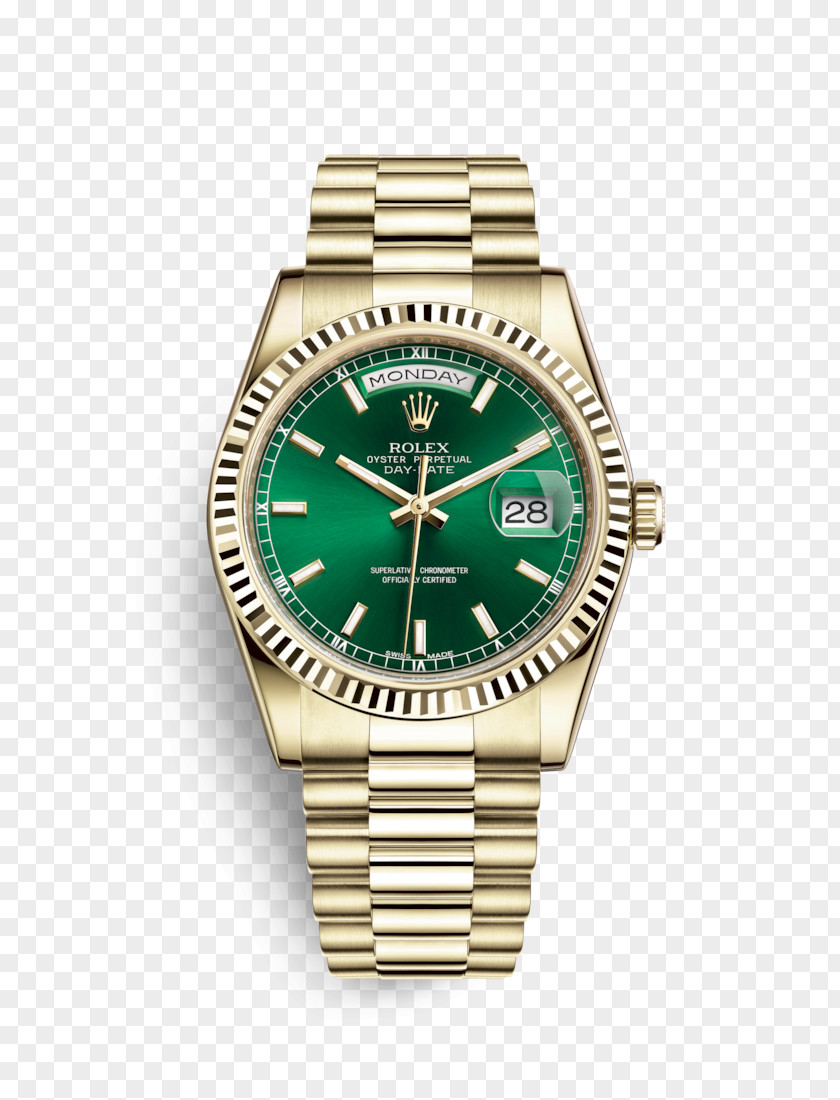 Rolex Day-Date Watch Oyster Gold PNG