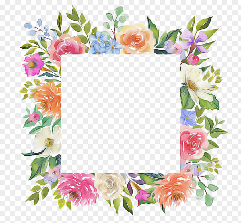 Interior Design Wildflower Pink Flower Frame PNG