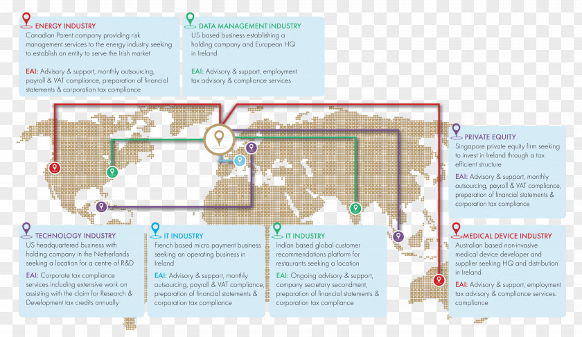 International Trading World Map Library PNG