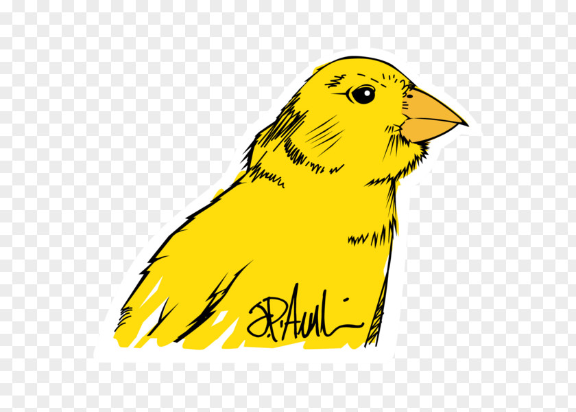 Canary Sticker Bird Decal PNG