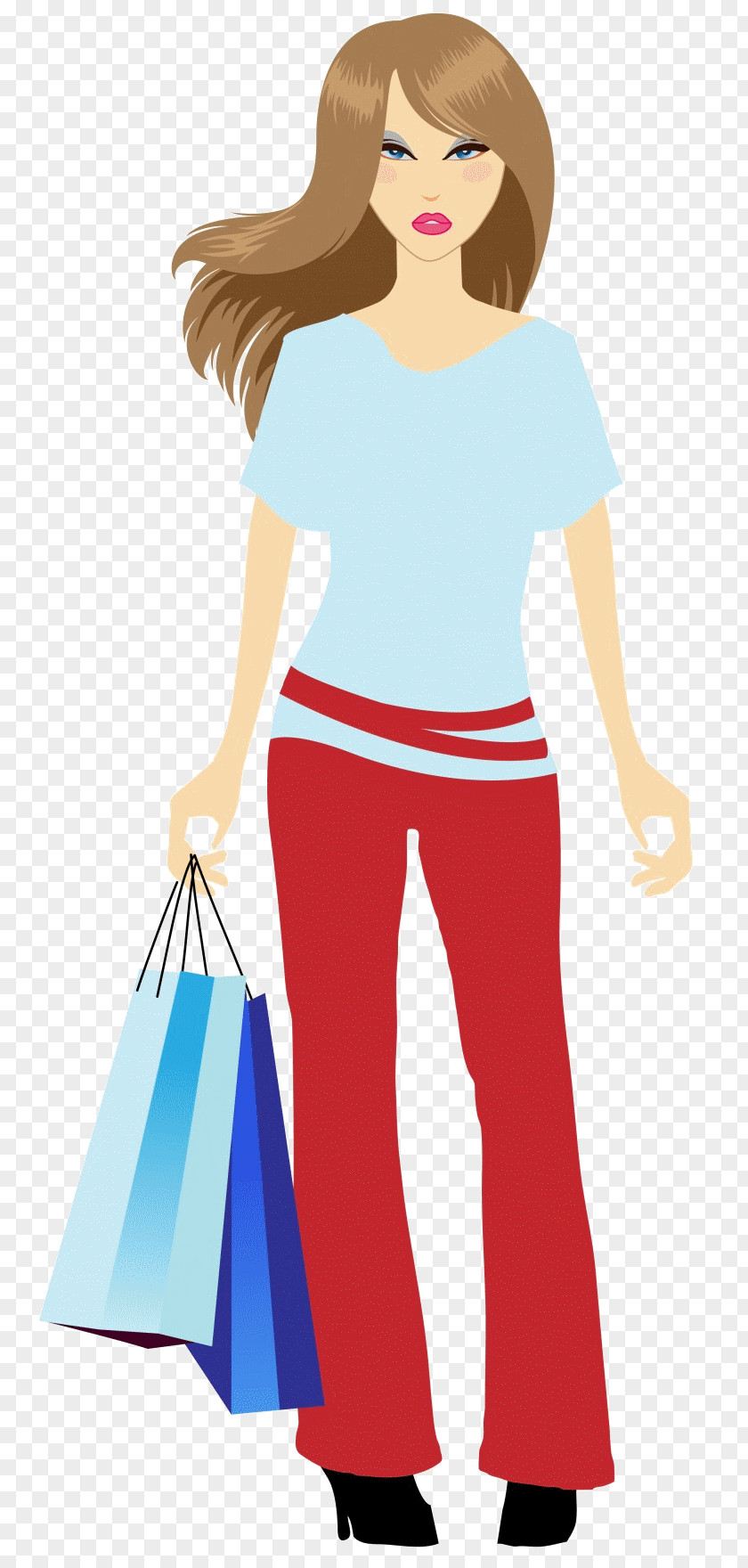 Clothing Standing Electric Blue T-shirt Style PNG