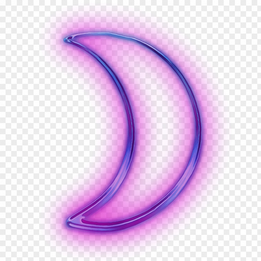 Crescent Symbol Violet Purple Font PNG