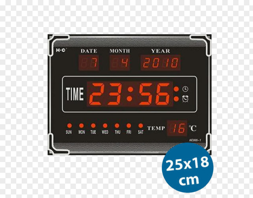 Digital Alarm Clock Display Device Clocks Data PNG