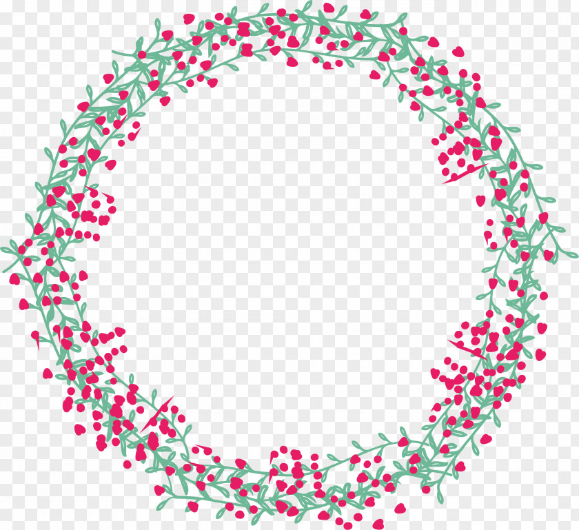 Leaves Splicing Love Ring Circle Drawing Clip Art PNG