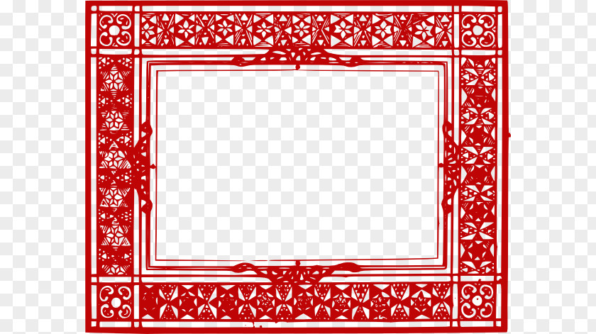 Red Border Frame Transparent Picture Clip Art PNG
