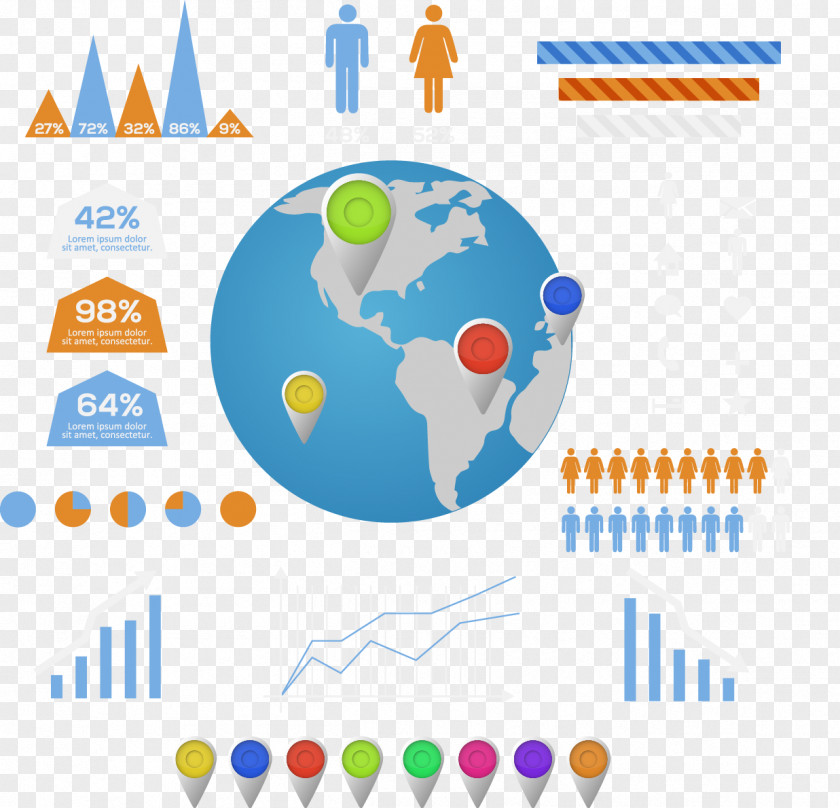 Vector PPT Chart Download Clip Art PNG