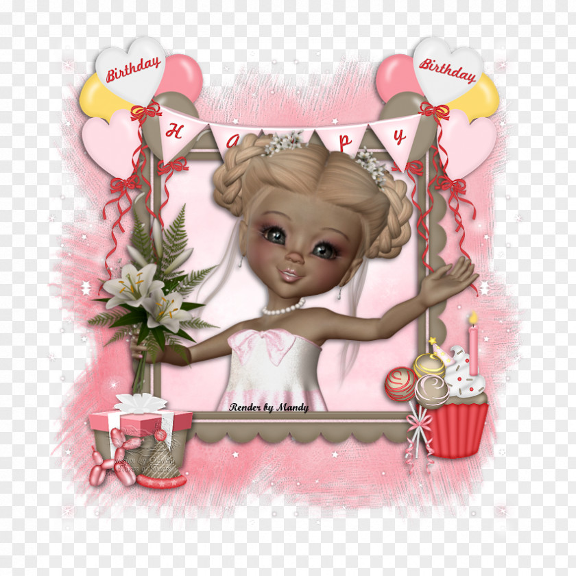 Doll Picture Frames Pink M Heart PNG