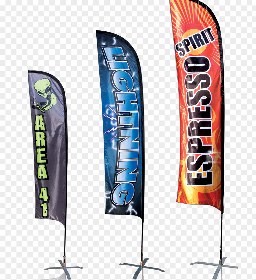 Mock-up Banner Printing Flag Textile Marketing PNG