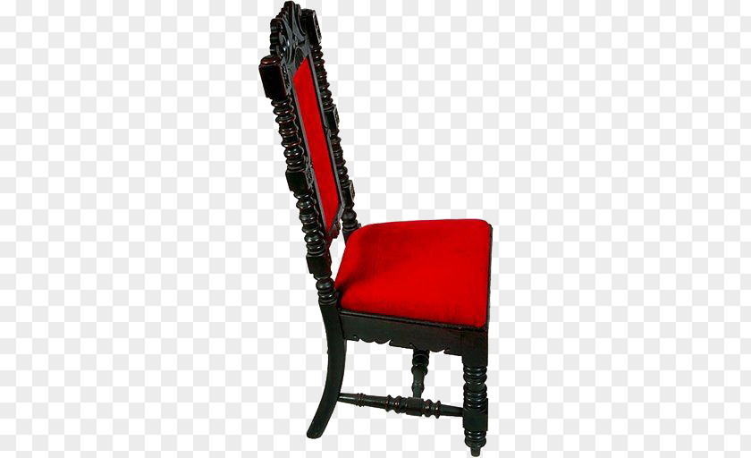 Suede High Back Chair Red Human PNG