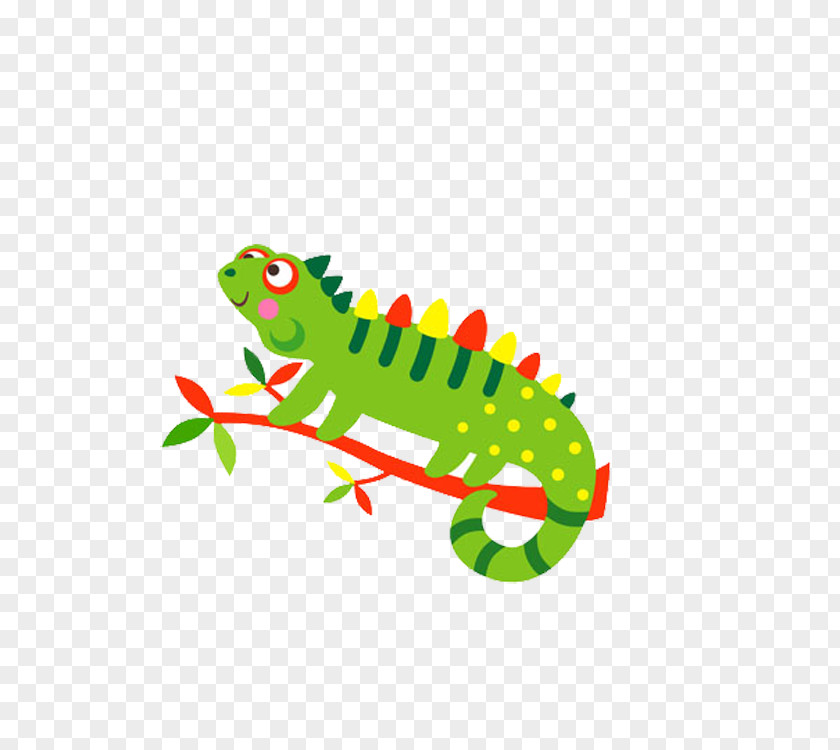 Climb A Tree Lizard Common Iguanas Letter Alphabet Illustration PNG