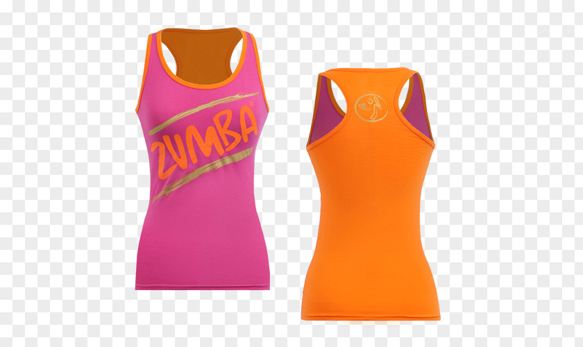 Zumba T-shirt Sleeveless Shirt Top Dance PNG