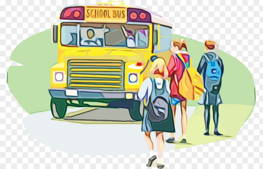 Bus Stop Transport Student School PNG