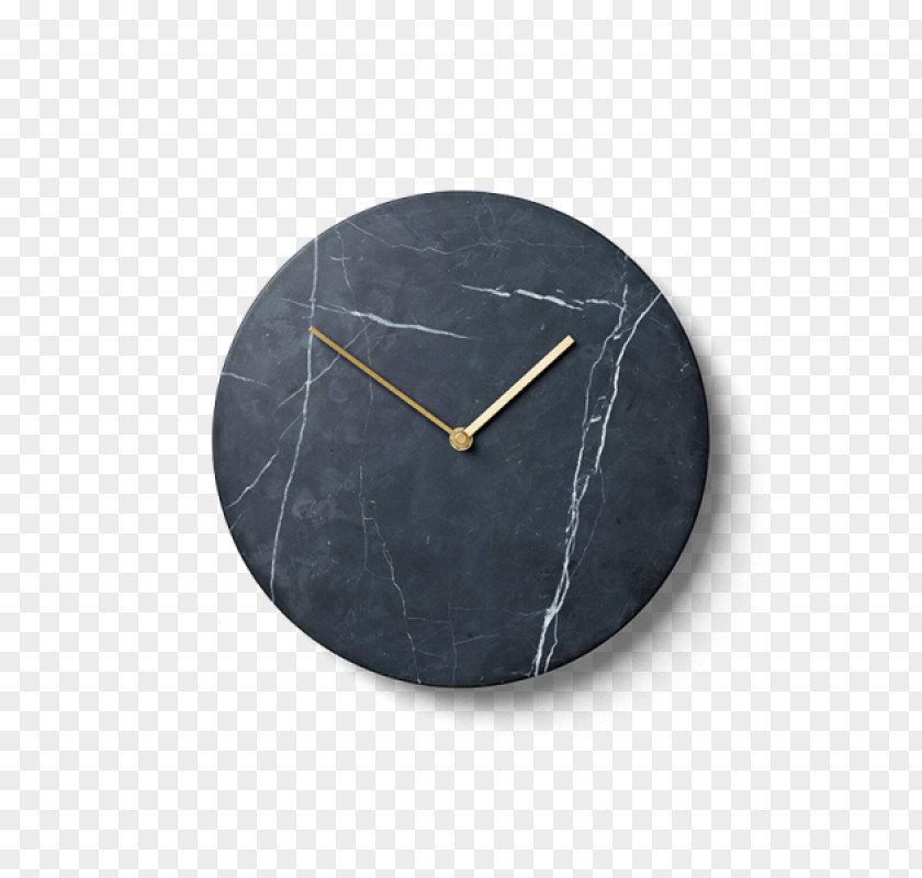 Clock Carrara Marble Wall PNG
