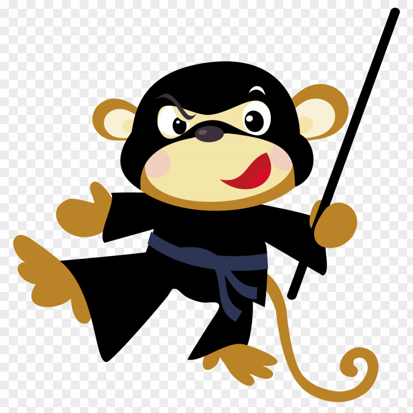 Magic Monkey Cartoon Clip Art PNG