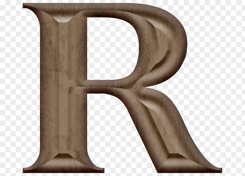 Wood Carving Letter R Sculpture PNG