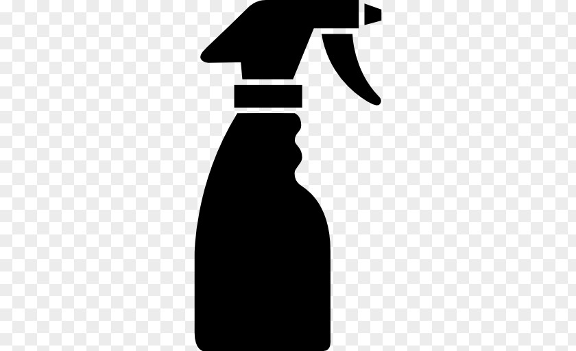 Blackandwhite Dress Spray Bottle Silhouette PNG