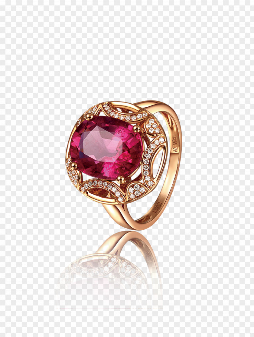 Luxury Purple Gemstone Ring Material Ruby Download PNG