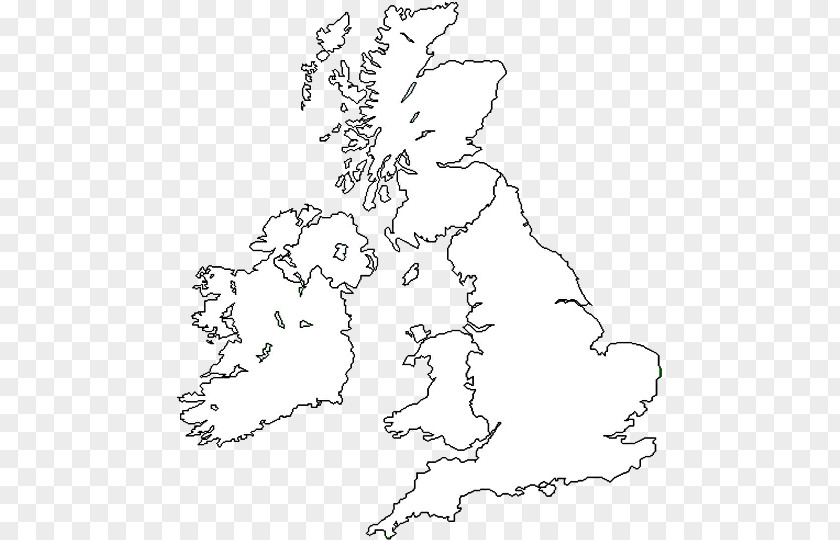 Map Great Britain British Isles Blank World PNG