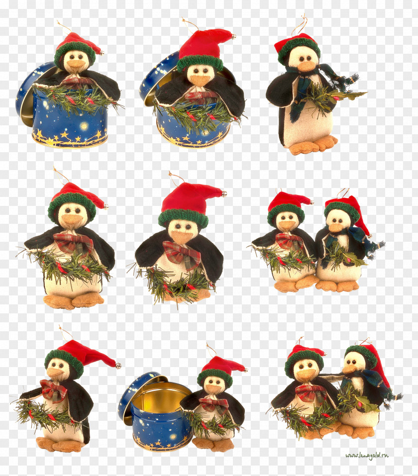 Penguin Christmas Ornament Clip Art PNG
