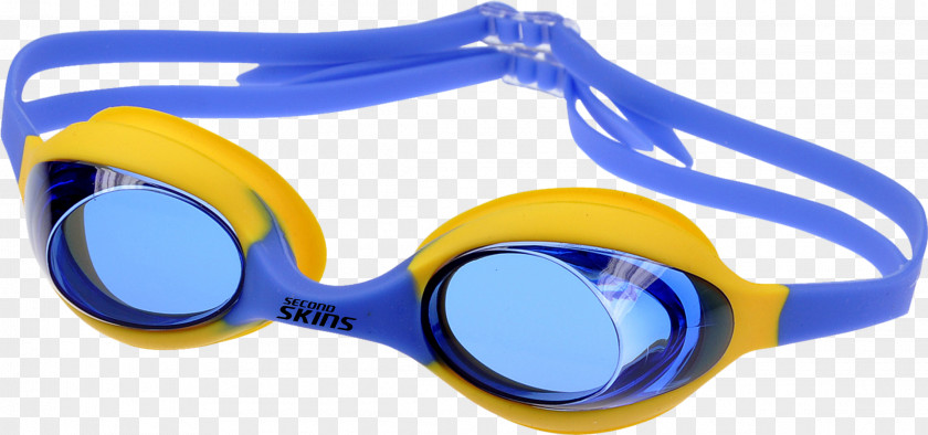 Swimming Goggles Glasses Blue Plastic PNG